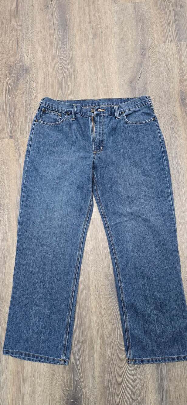Carhartt Relaxed Fit Jeans 38x30 Blue Denim Workwear Pants